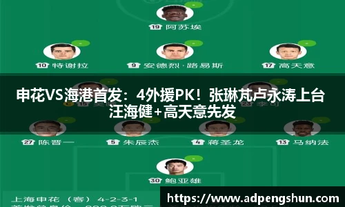 申花VS海港首发：4外援PK！张琳芃卢永涛上台 汪海健+高天意先发